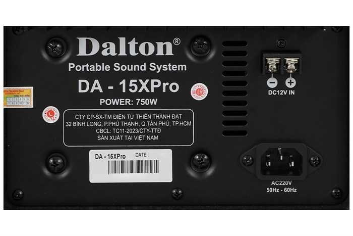 Loa kéo bình Dalton TS-15G700X Bass 40cm 700W